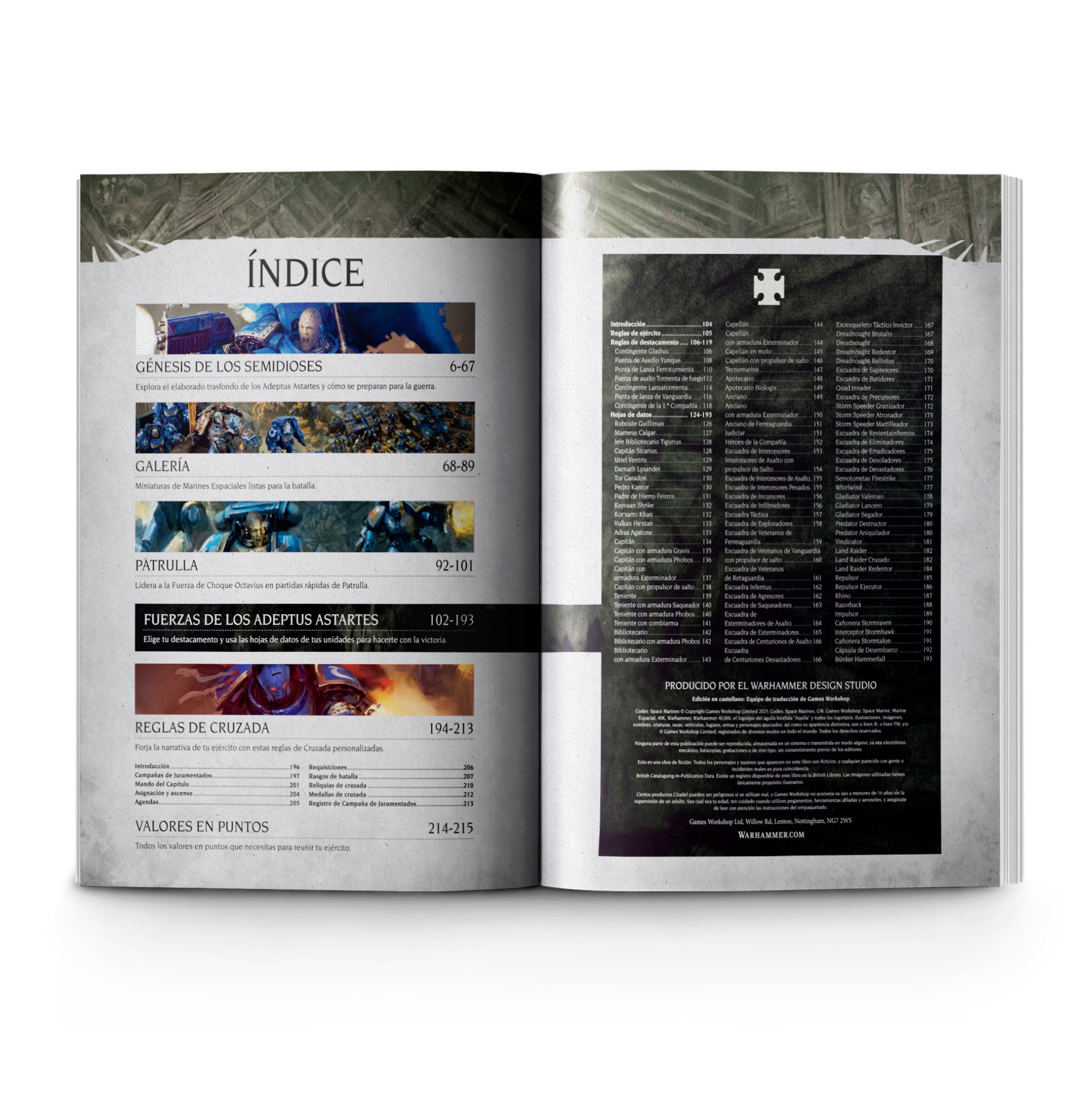CODEX: SPACE MARINES (HB) (ESPAÑOL))