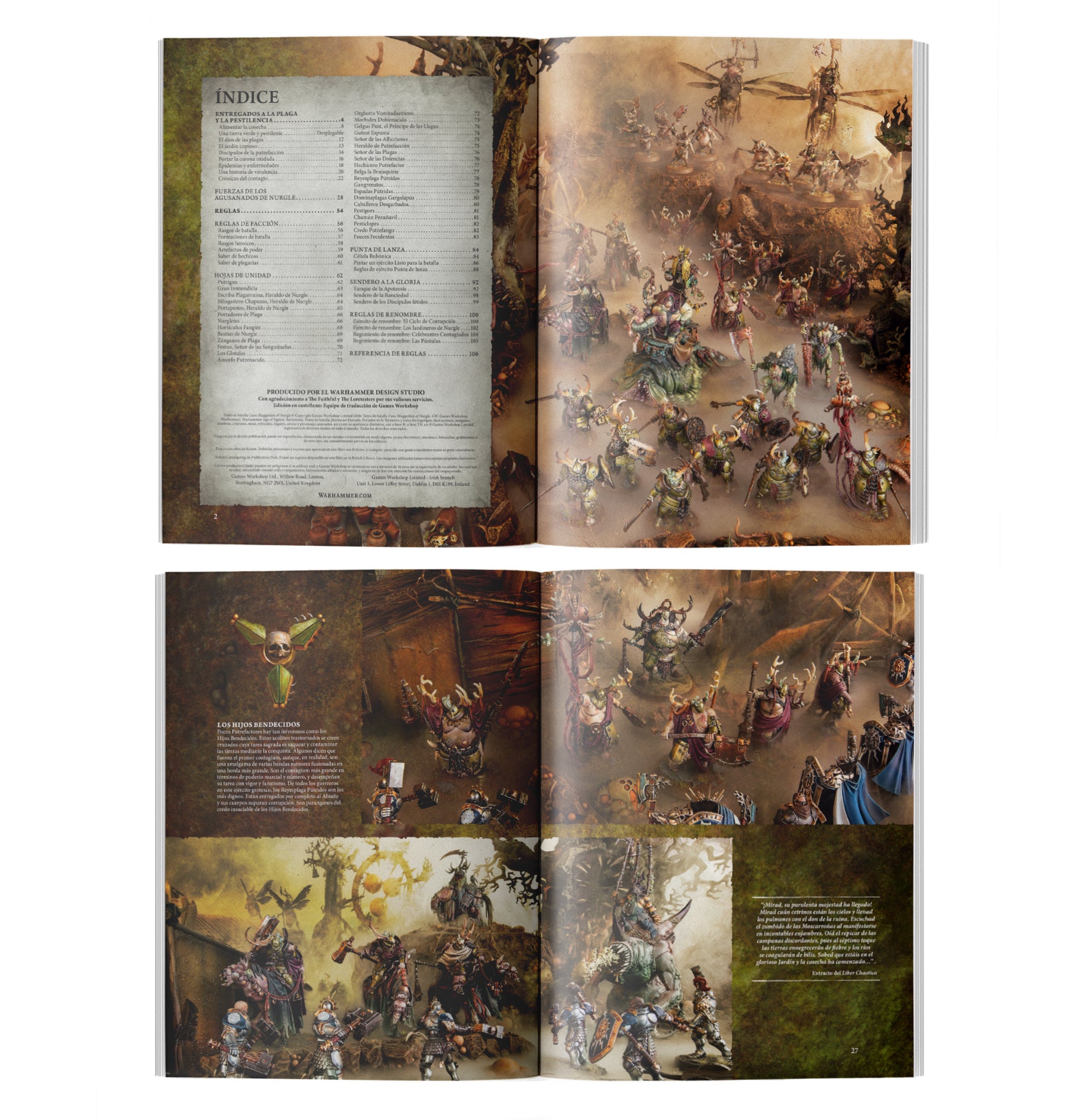 TOMO DE BATALLA: MAGGOTKIN OF NURGLE ESP