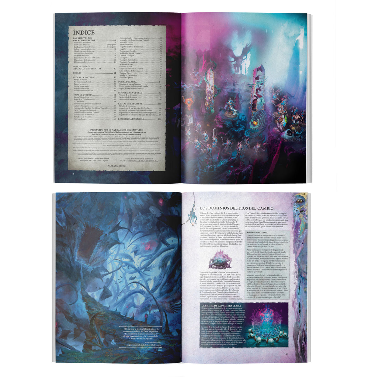TOMO DE BATALHA: DISCIPLES/TZEENTCH ESP