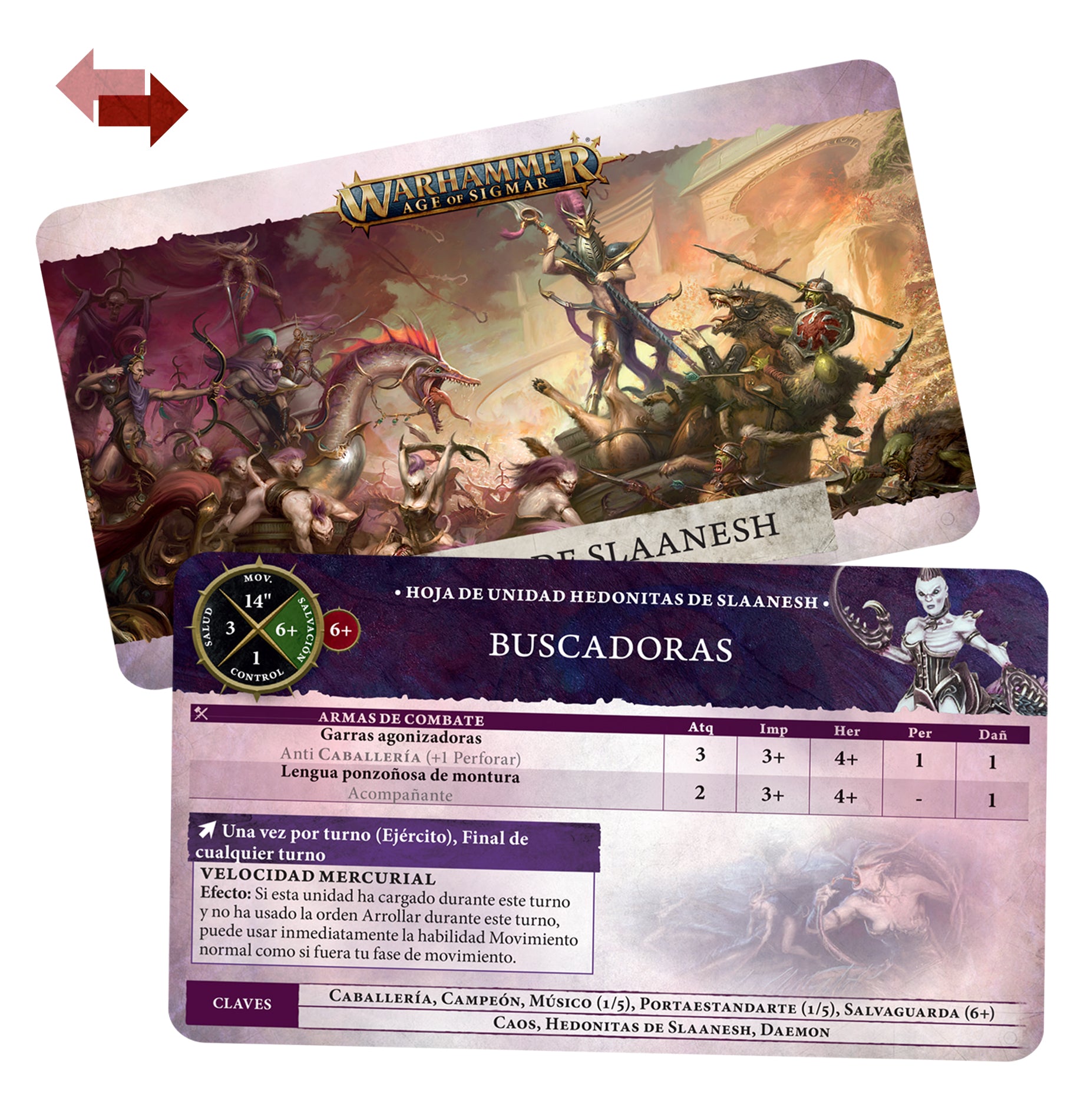 TARJETAS DE UNIDAD:HEDONITES OF SLAANESH