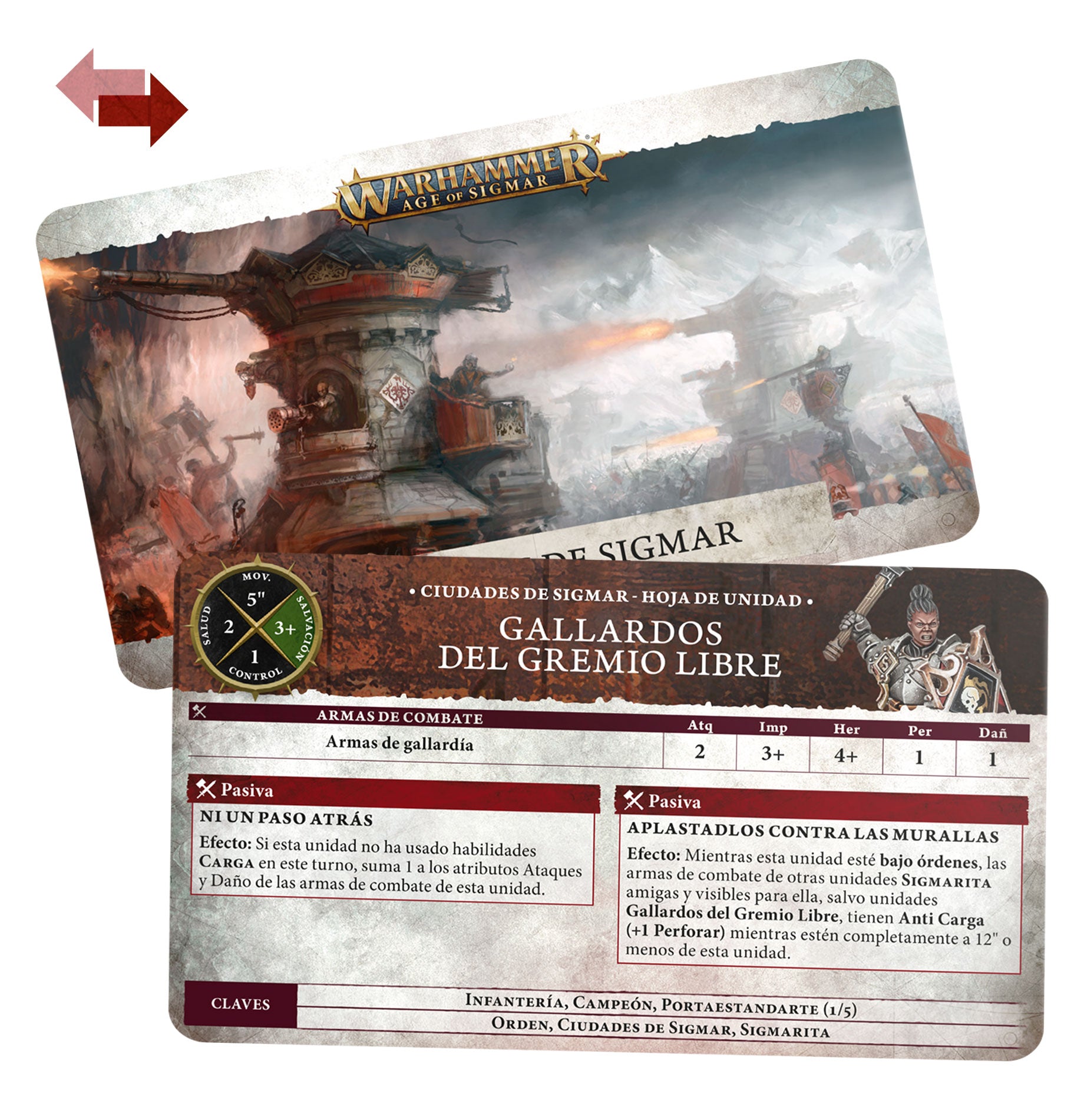 TARJETAS DE UNIDAD: CITIES OF SIGMAR ESP
