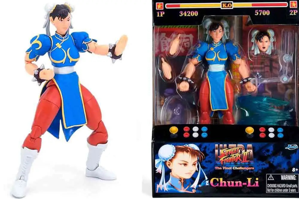 STREET FIGHTER 2 CHUN LI BLUE DRESS 1/12 DELUXE ACTION Figura Frikytopia