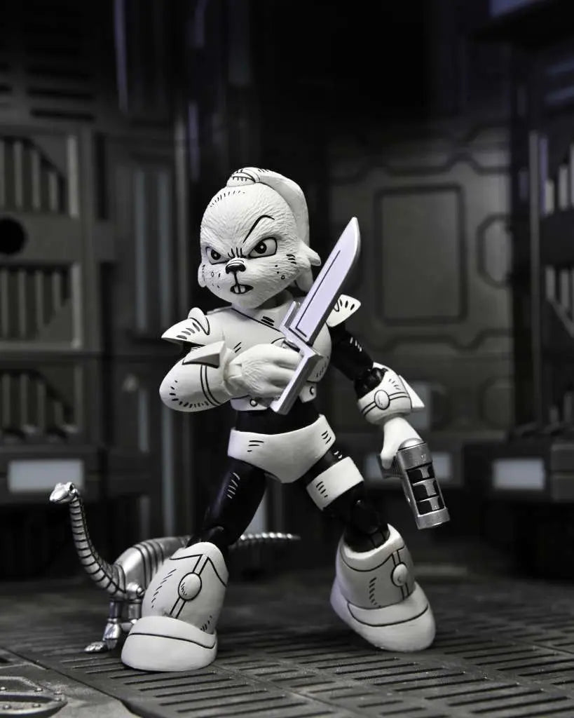 Figura nega usagi yojimbo space usagi yojimbo black & white ver. scale action 18cm