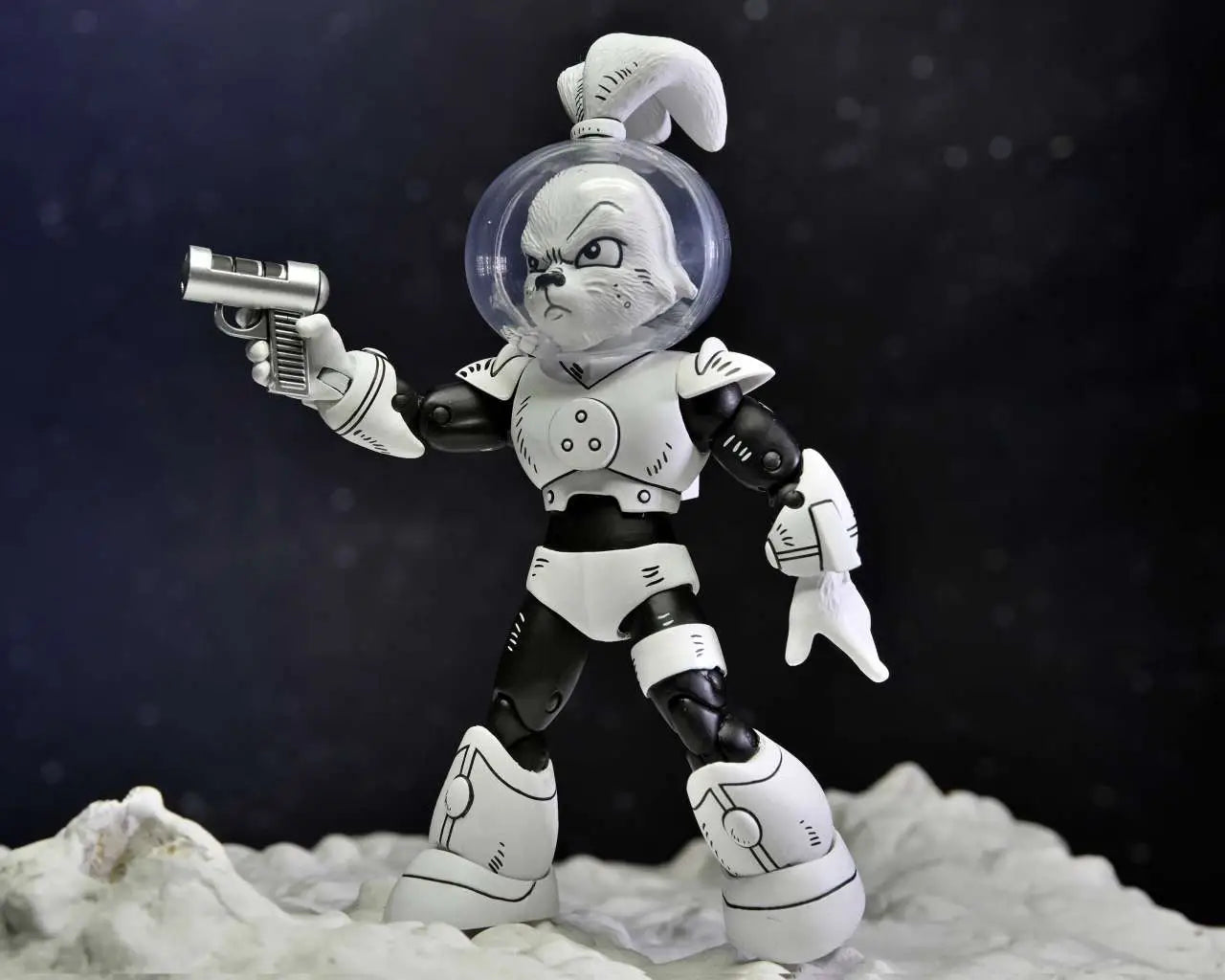 Figura nega usagi yojimbo space usagi yojimbo black & white ver. scale action 18cm