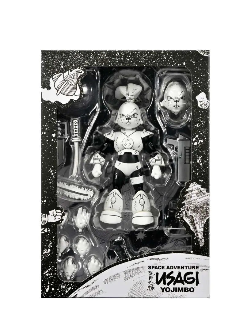 Figura nega usagi yojimbo space usagi yojimbo black & white ver. scale action 18cm