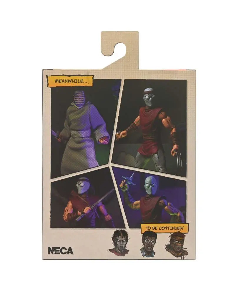 Figura neca teenage mutant ninja turtles mirage comics foot ninja classic colors scale action 18cm