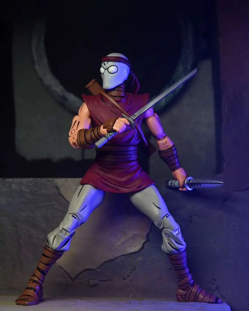Figura neca teenage mutant ninja turtles mirage comics foot ninja classic colors scale action 18cm