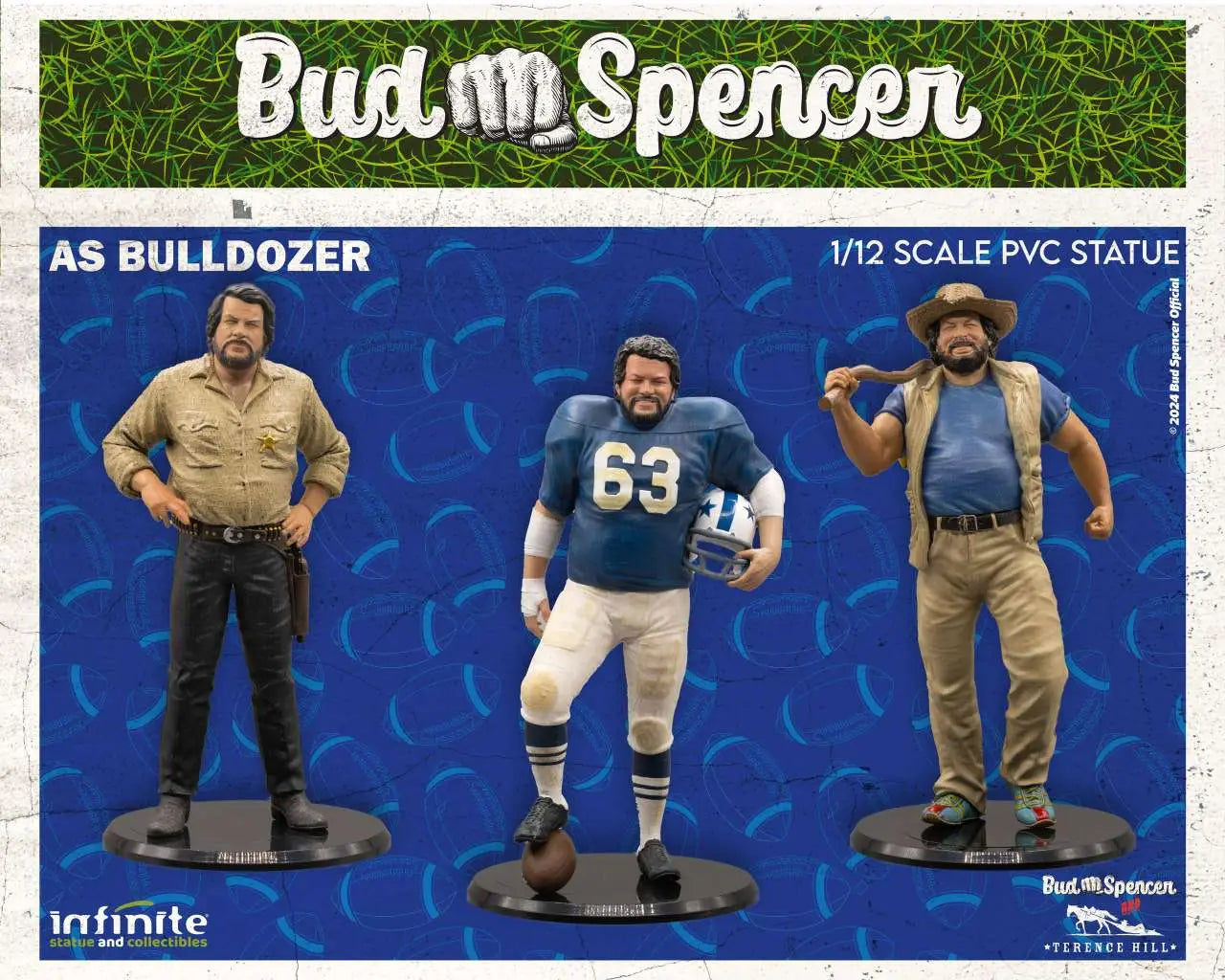 BUD SPENCER AS BULLDOZER 1/12 PVC Estatua