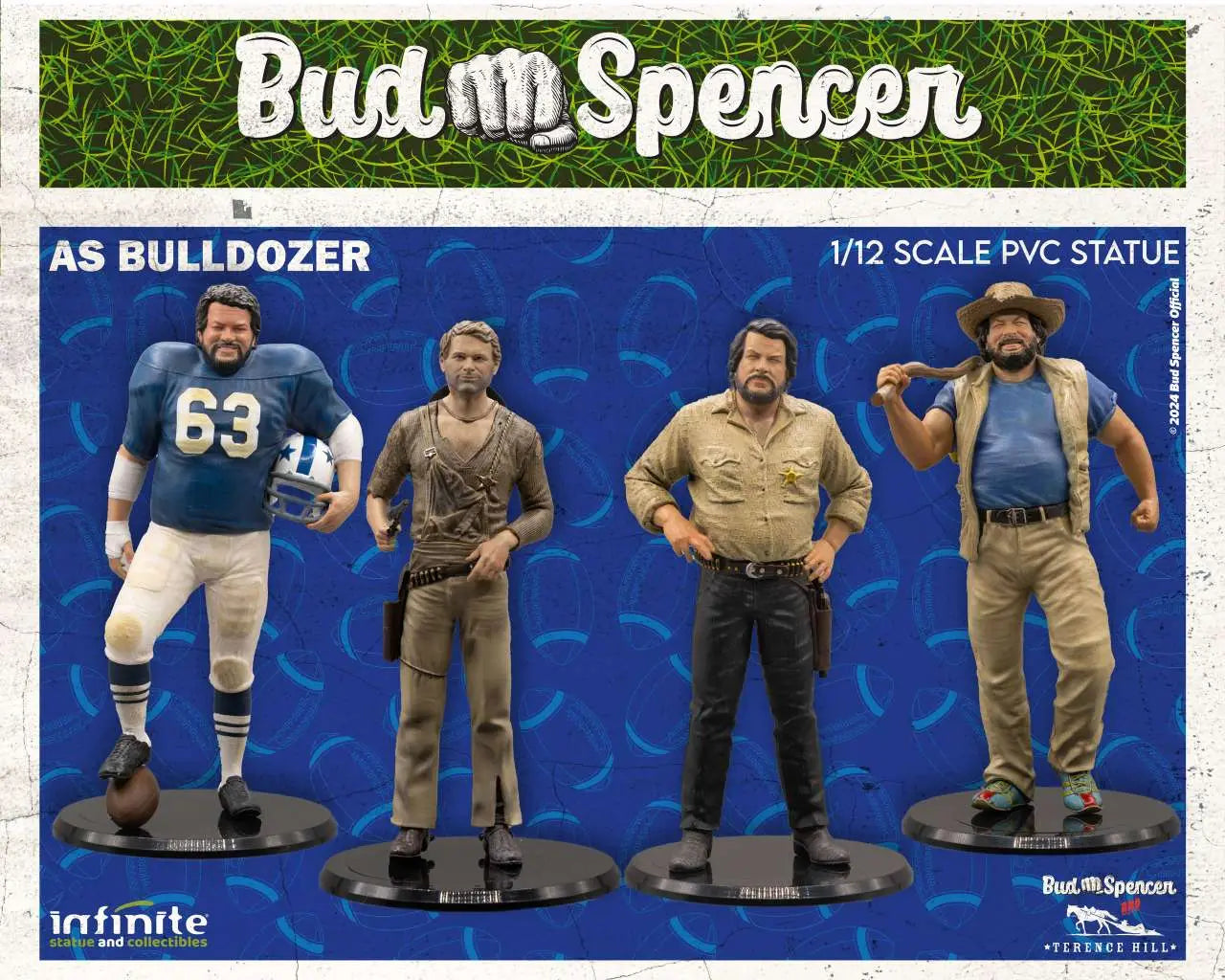 BUD SPENCER AS BULLDOZER 1/12 PVC Estatua