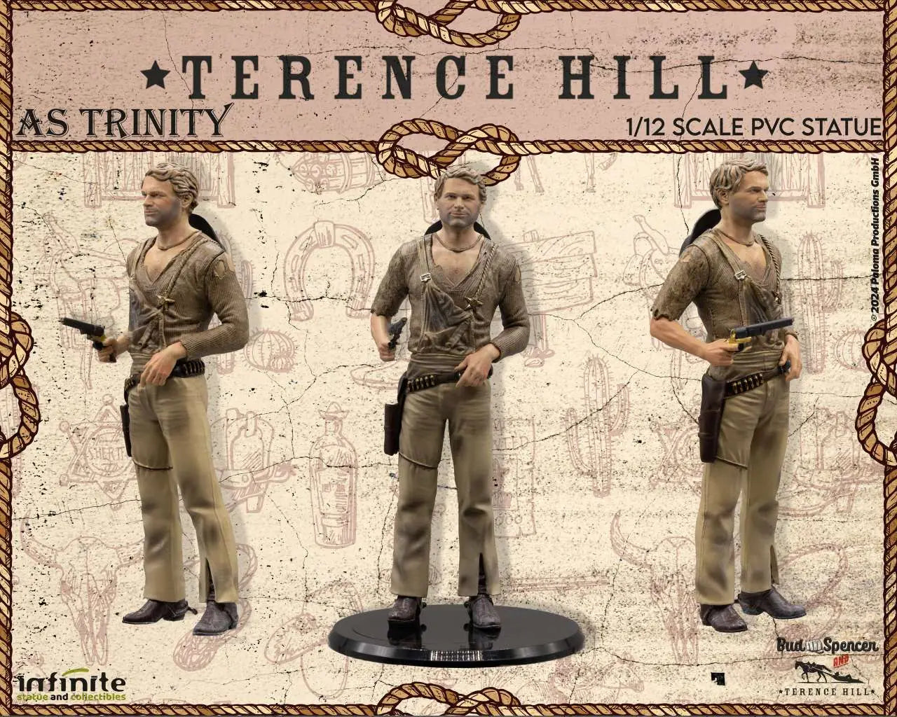 TERENCE HILL AS TRINITY 1/12 PVC Estatua