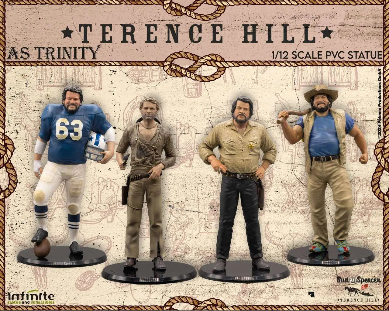 TERENCE HILL AS TRINITY 1/12 PVC Estatua