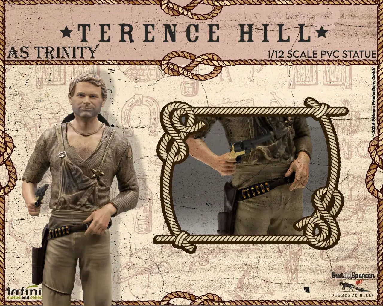 TERENCE HILL AS TRINITY 1/12 PVC Estatua