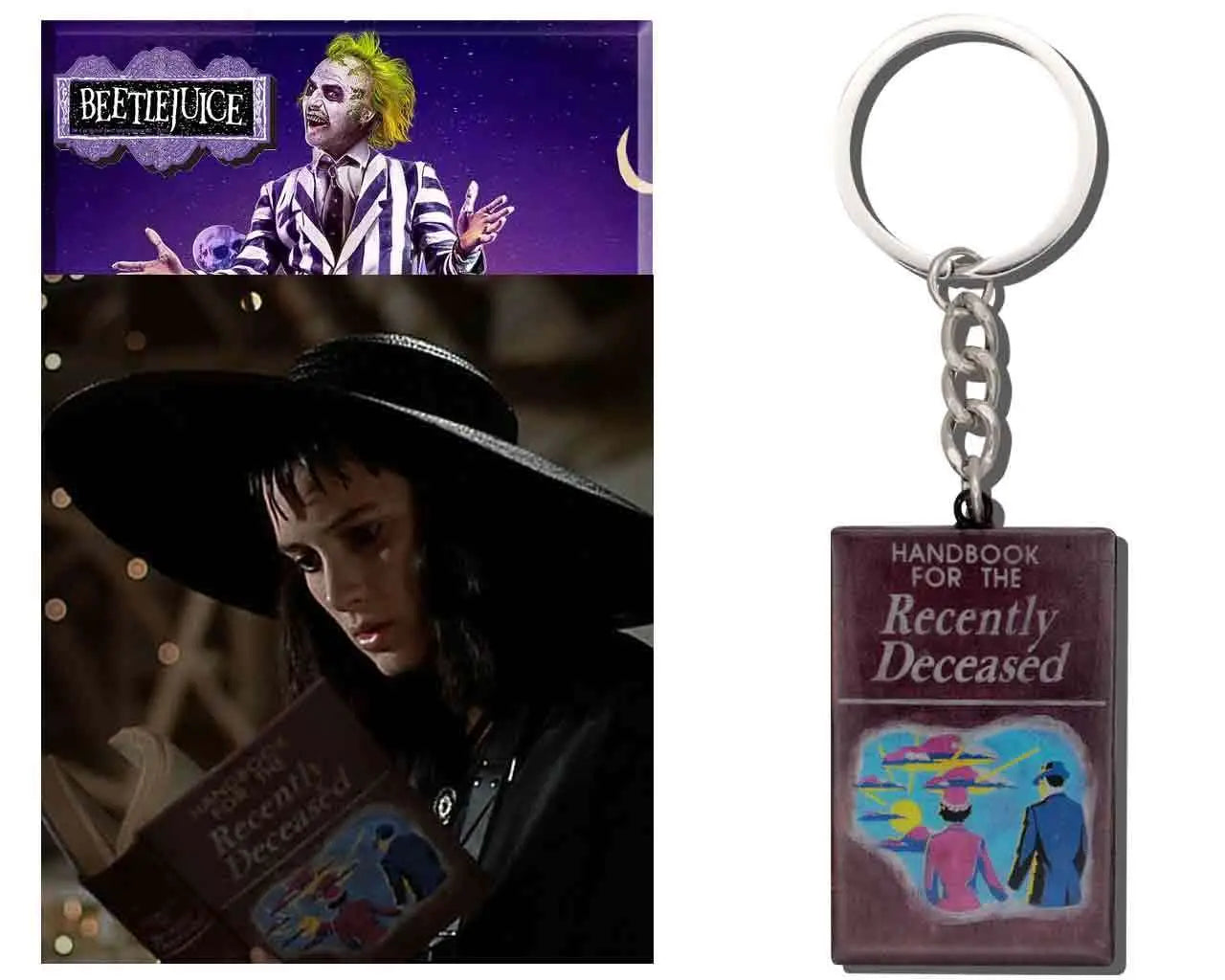 BEETLEJUICE - HANDBOOK OF THE RECENTLY DECEASED -  METAL Llavero