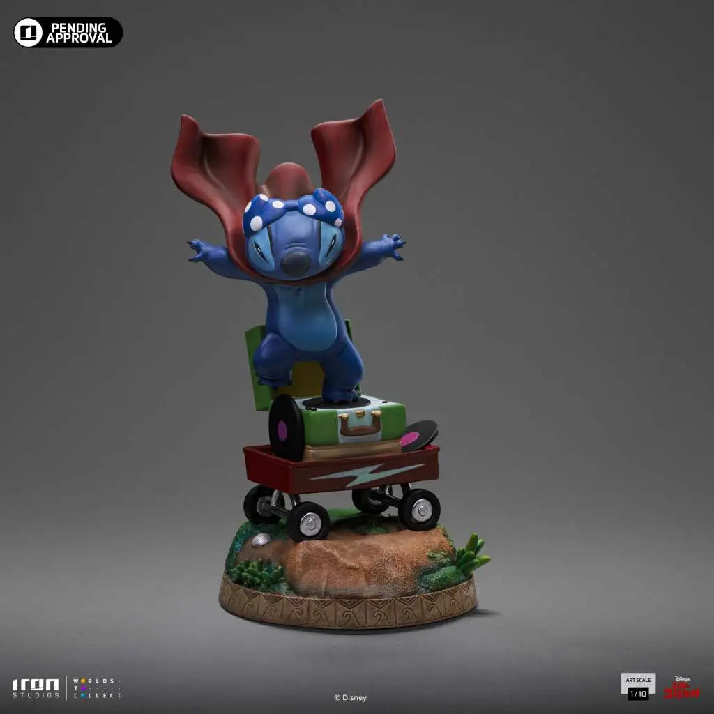 Lilo & Stitch Estatua 1/10 Art Scale Stitch Laundry 19 cm