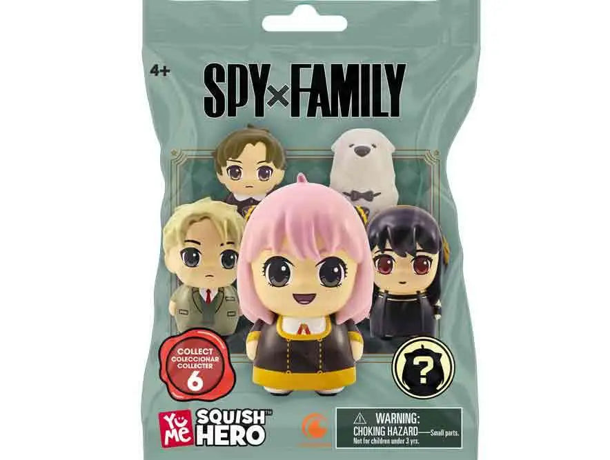 SPY X FAMILY - ESPONJOSO ESPREMEDOR - SACOS SURPRESA EXPOSITOR DE BALCÃO (12 UNIDADES)