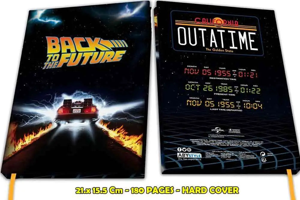 BACK TO THE FUTURE DELOREAN A5 Libreta