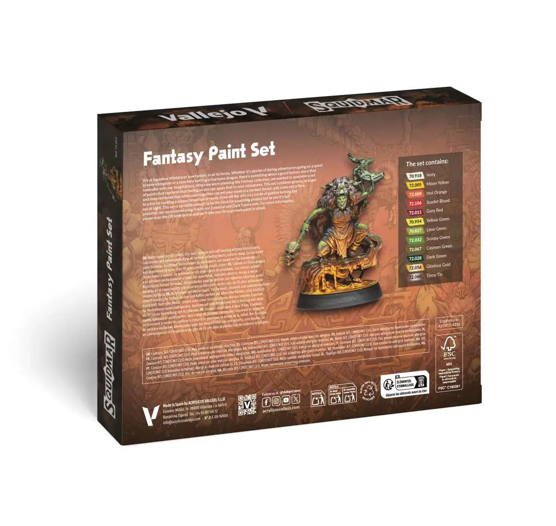 FANTASY PAINT SET BY SQUIDMAR MINIATURES