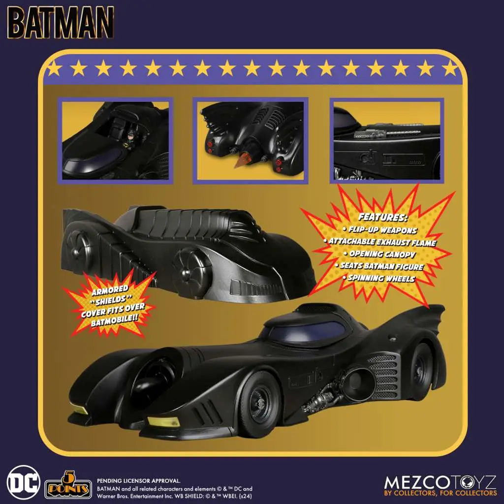 Figura Batmobile Batman 1989 Universe DC Comics
