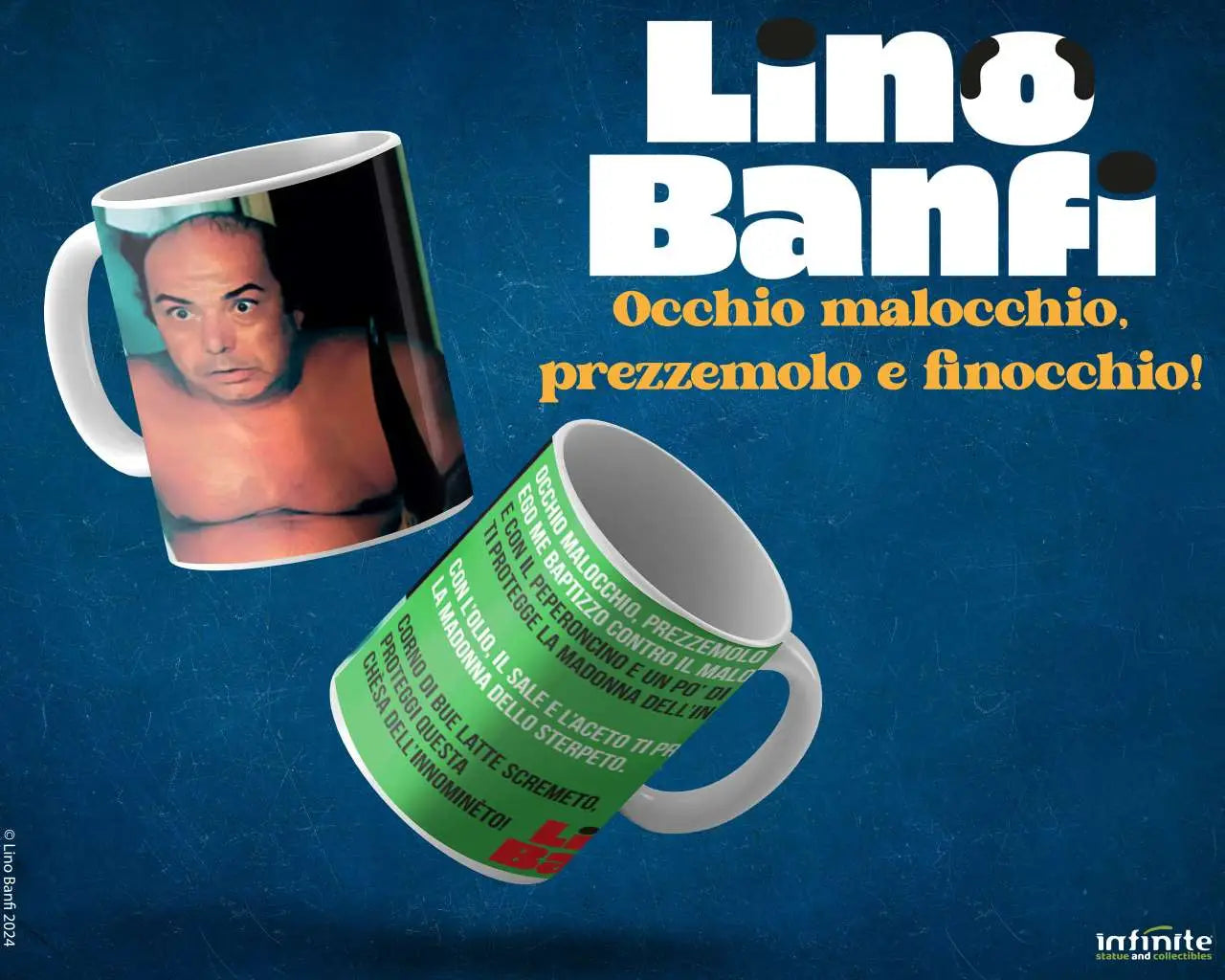 LINO BANFI OCCHIO MALOCCHIO Taza