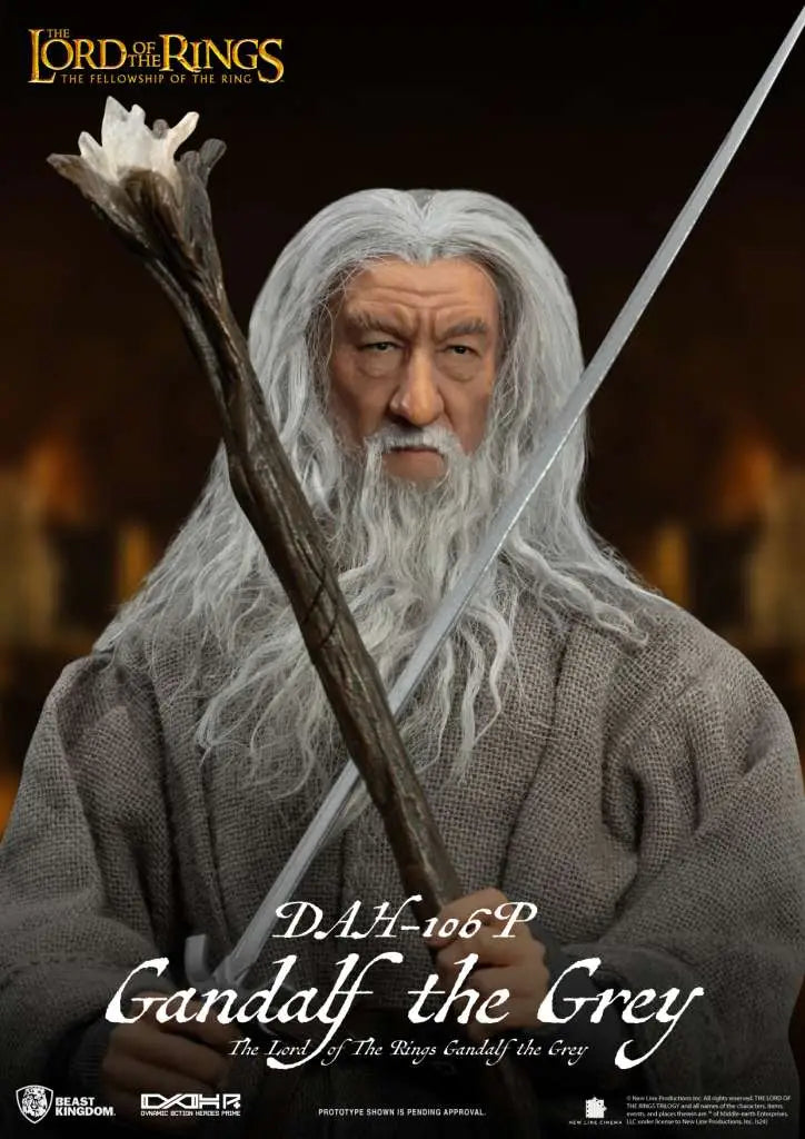 El Señor de los Anillos Figura Dynamic 8ction Heroes 1/9 Gandalf the Grey 21 cm