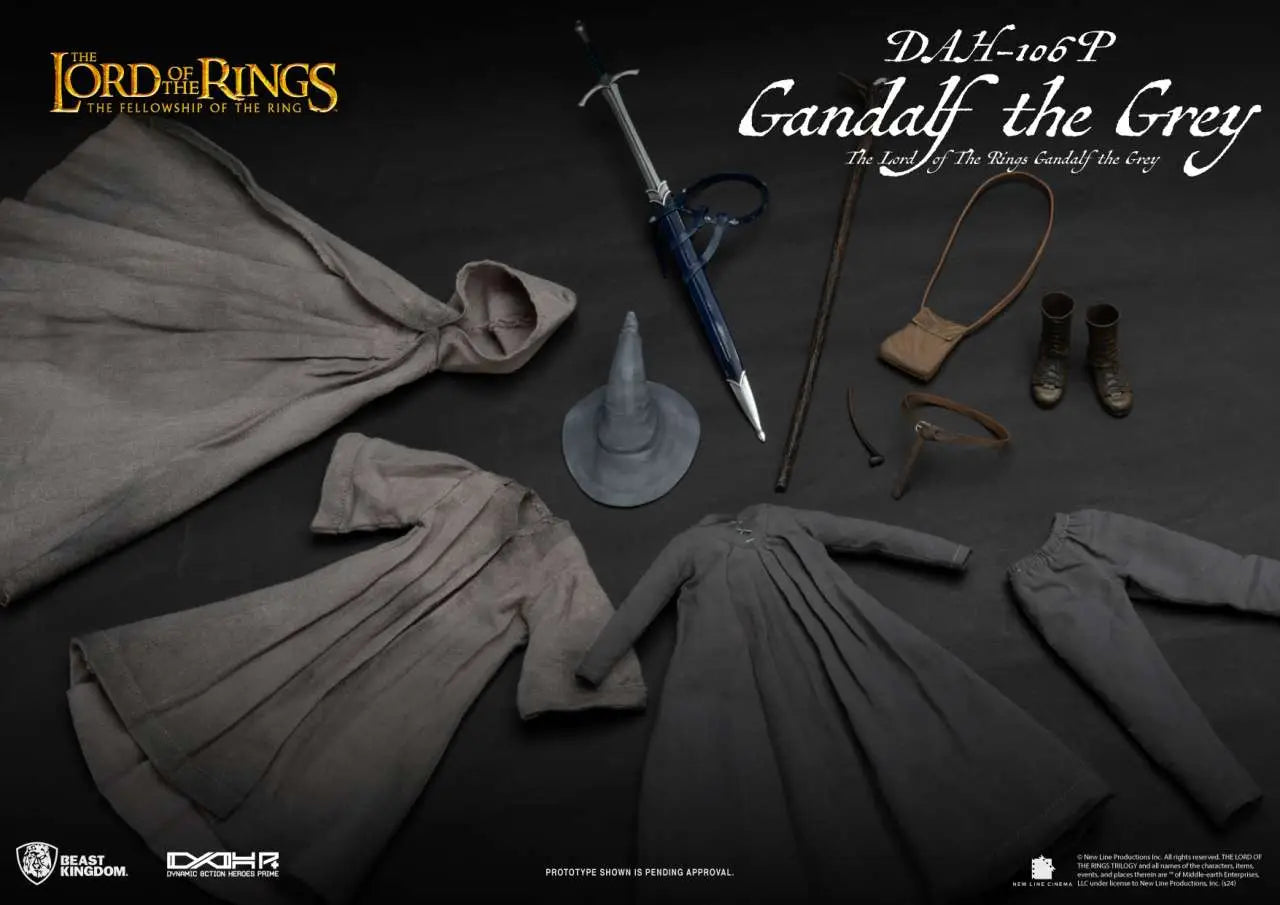 El Señor de los Anillos Figura Dynamic 8ction Heroes 1/9 Gandalf the Grey 21 cm