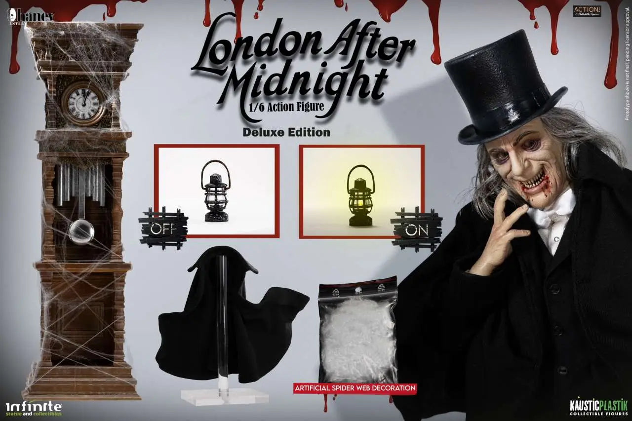 LON CHANEY AS LONDON AFTER MIDNIGHT 1/6 ACTION Figura DELUXE VERSION