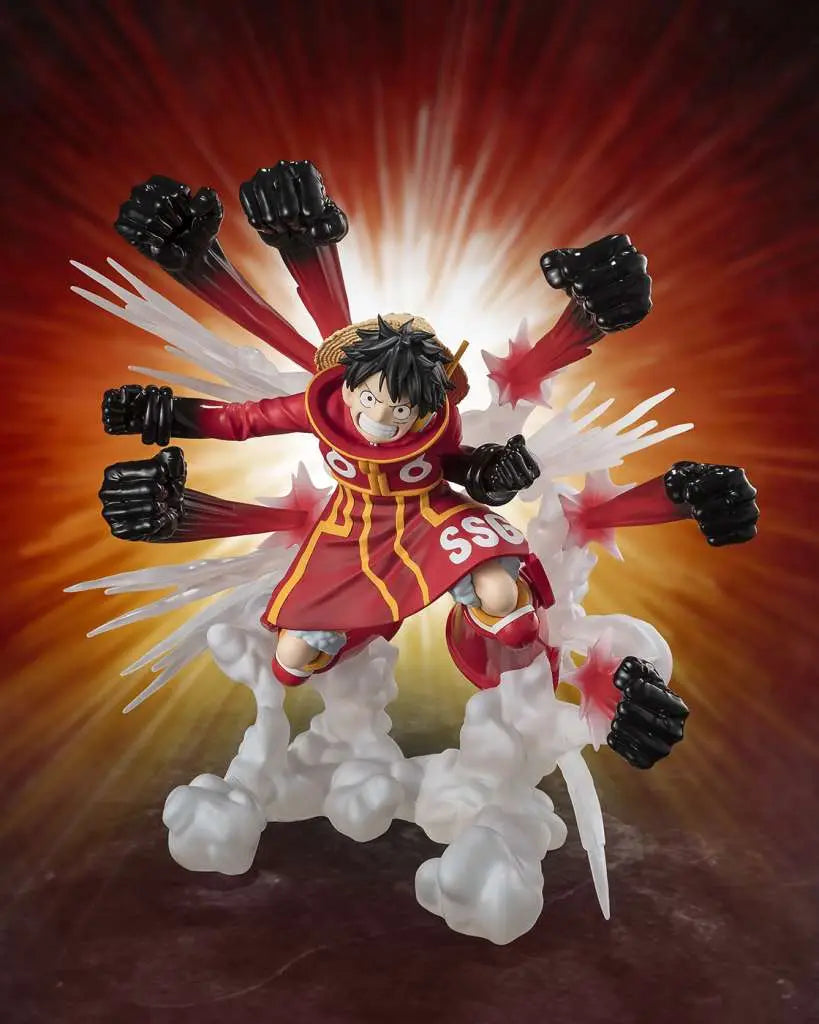 One Piece Figuarts ZERO Extra Battle Estatua PVC Monkey D. Luffy -Gum Gum Hawk Gatling- 19 cm