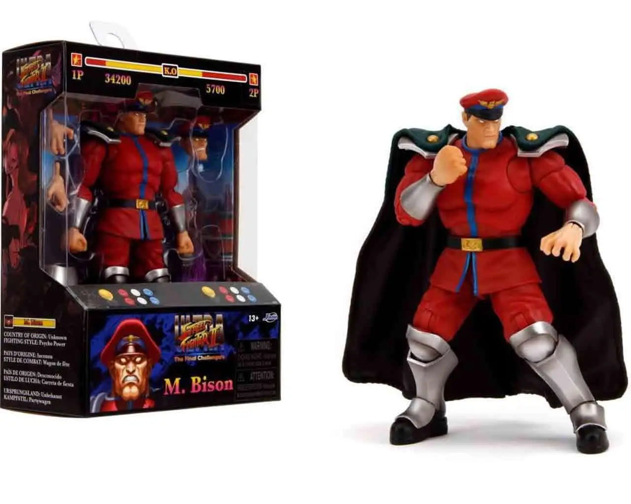 STREET FIGHTER 2 MR BISON 1/12 DELUXE ACTION Figura Frikytopia