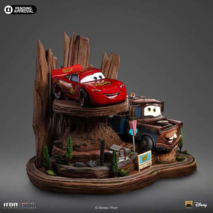 CARS LIGHTNING MCQUEEN + TOW MATER DLX 1/10 ST 1/10 Estátua
