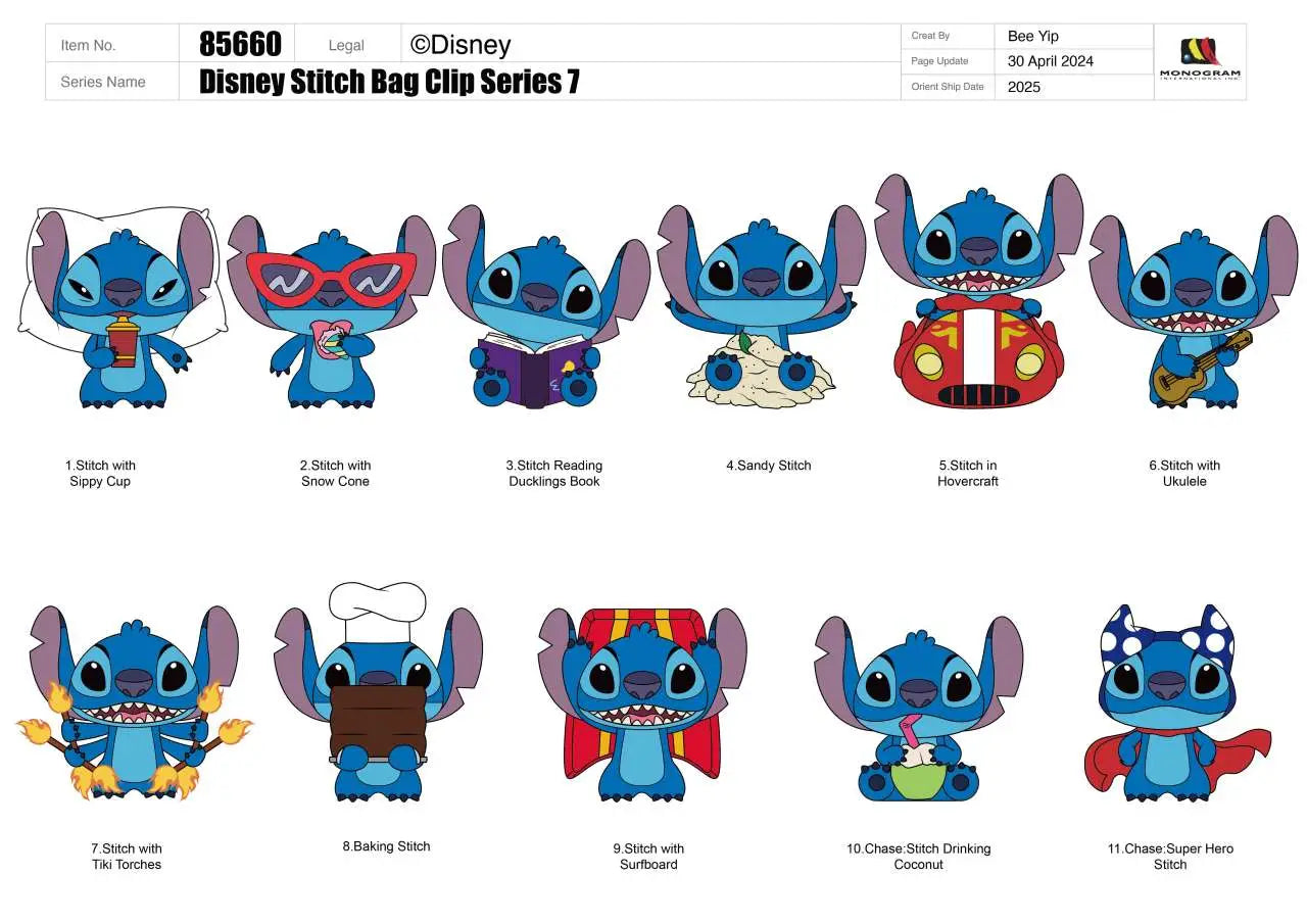 STITCH S7 Bolsa CLIP BLIND Caja DISPLAY (24) Frikytopia