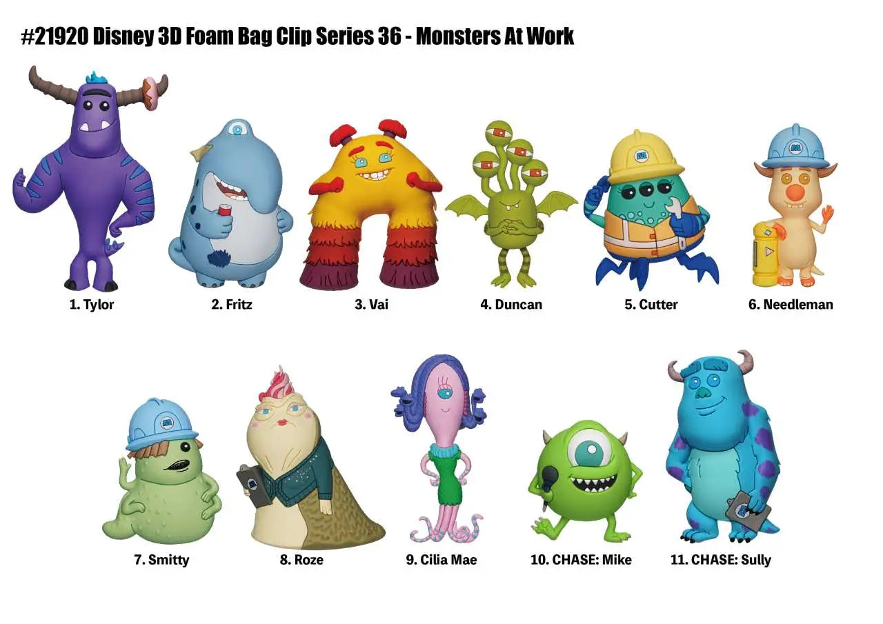 MONSTERS AT WORK Bolsa CLIP BLIND Caja DISPLAY (24)
