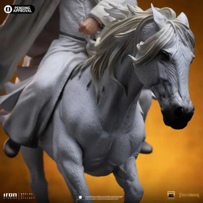 LORD OF THE Anillo GANDALF THE WHITE ON SHADOWFAX CCXP EXCLUSIVE 1/10  Estatua