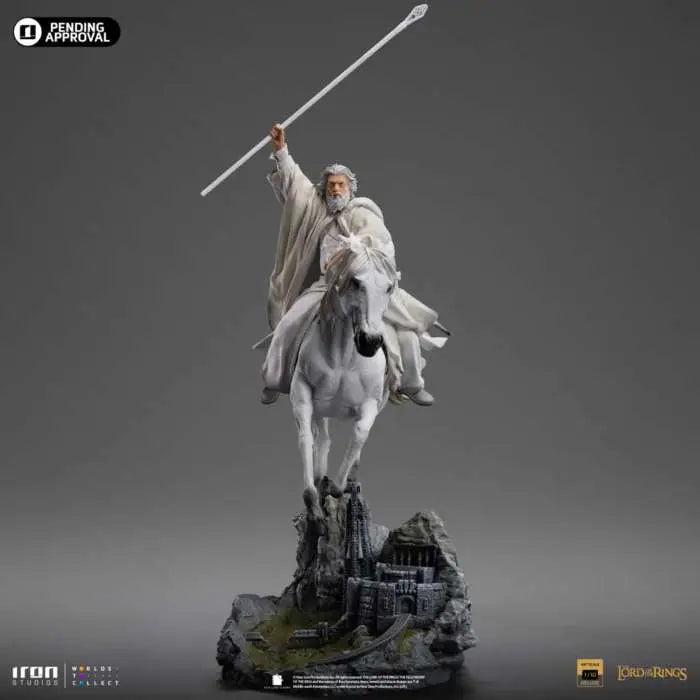 LORD OF THE Anillo GANDALF THE WHITE ON SHADOWFAX CCXP EXCLUSIVE 1/10  Estatua