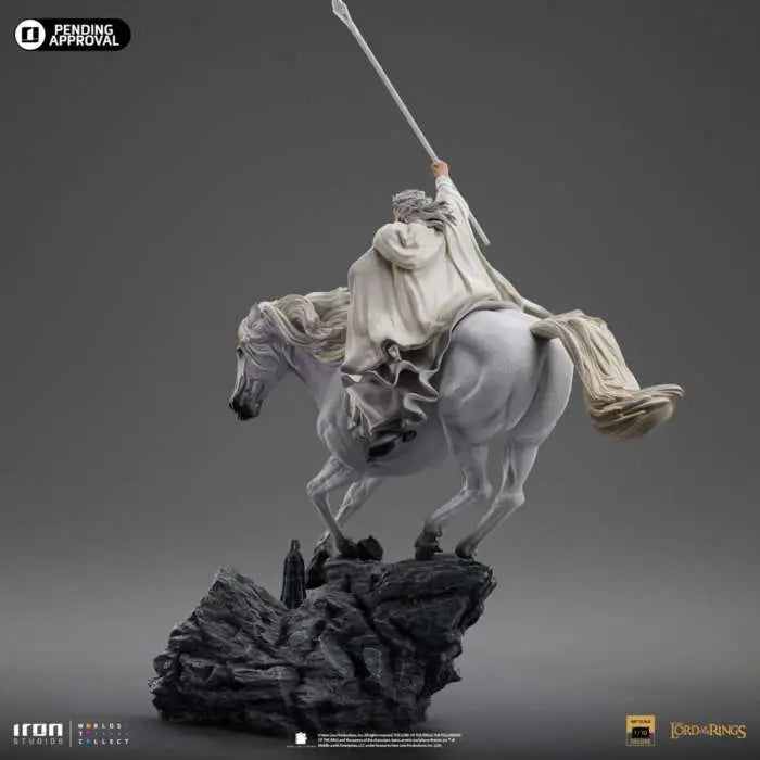 LORD OF THE Anillo GANDALF THE WHITE ON SHADOWFAX CCXP EXCLUSIVE 1/10  Estatua