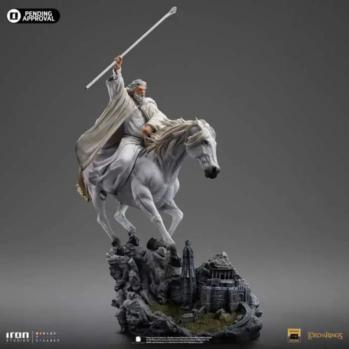 LORD OF THE Anillo GANDALF THE WHITE ON SHADOWFAX CCXP EXCLUSIVE 1/10  Estatua