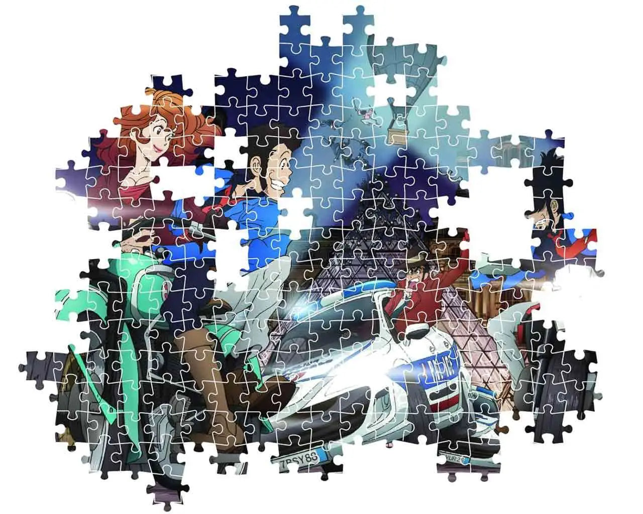 ANIME Puzle COLLECTION - LUPIN THE 3RD - CHASE - JIGSAW Puzle 1000 PCS