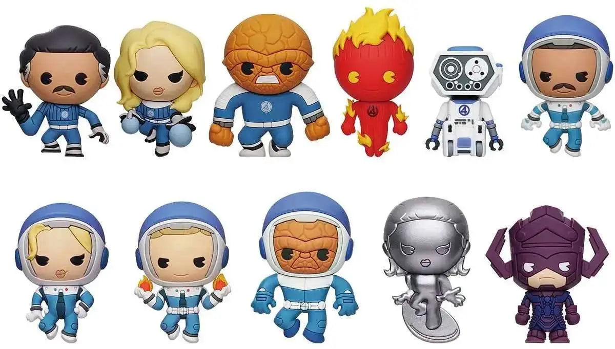 Fantastic Four Colgantes PVC 3D Película Expositor (24)