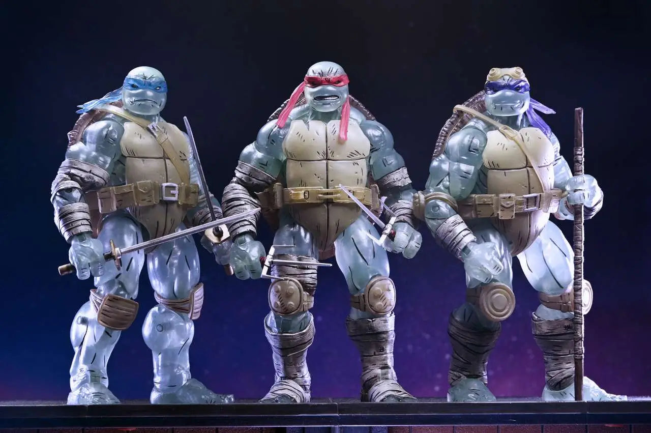 Tortugas Ninja (The Last Ronin) Pack de 3 Figuras Ghost Brothers 18 cm