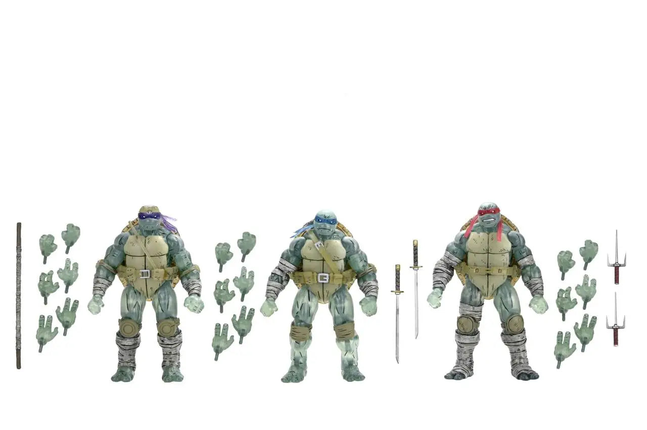 Tortugas Ninja (The Last Ronin) Pack de 3 Figuras Ghost Brothers 18 cm
