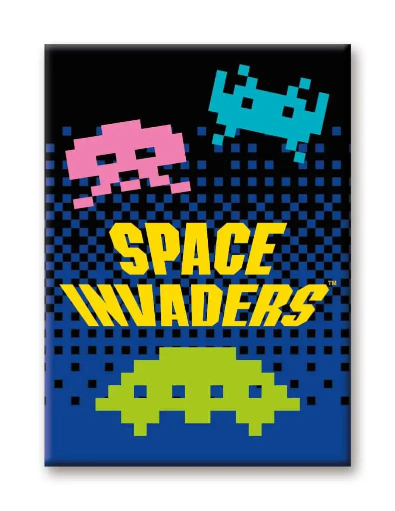 SPACE INVADERS ALIENS FLAT Imán