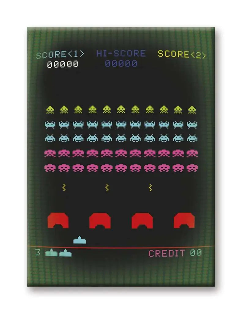SPACE INVADERS ARCADE SCREEN FLAT Imán