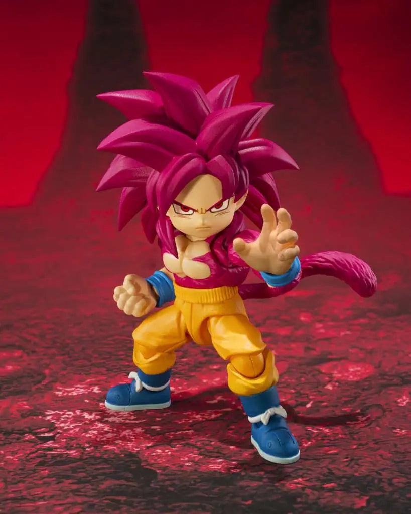DRAGON BALL DAIMA SON GOKU MINI SUPER SAIYAN 4 SHF Frikytopia