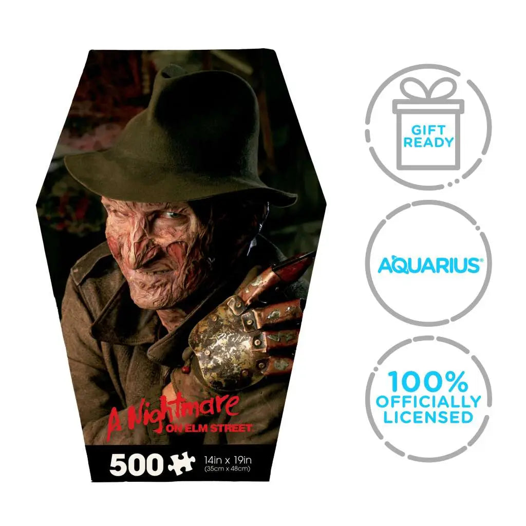 NIGHTMARE ON ELM STREET COFFIN Caja 500 PIECE JIGSAW Puzle