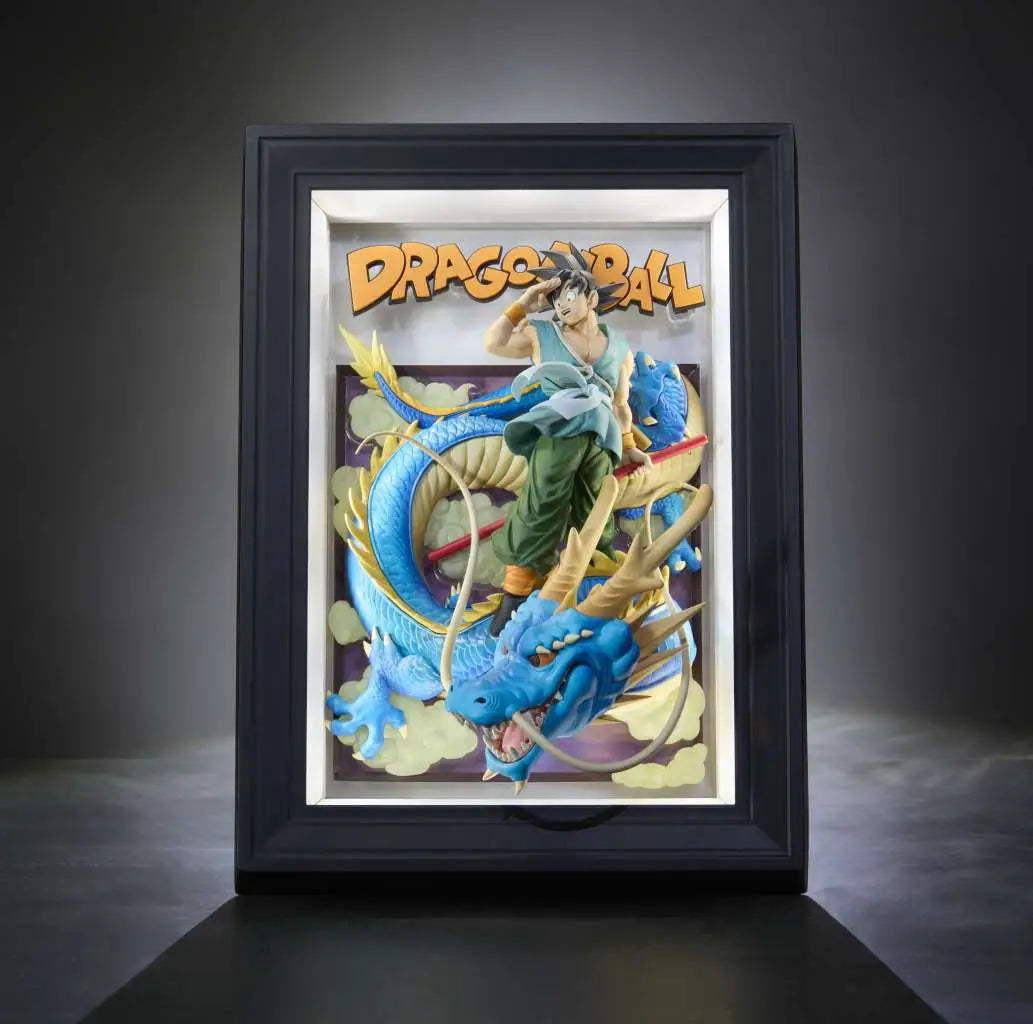 Tamashii Art 3D Relief Dragon Ball Z Son Goku y Dragón 27 cm