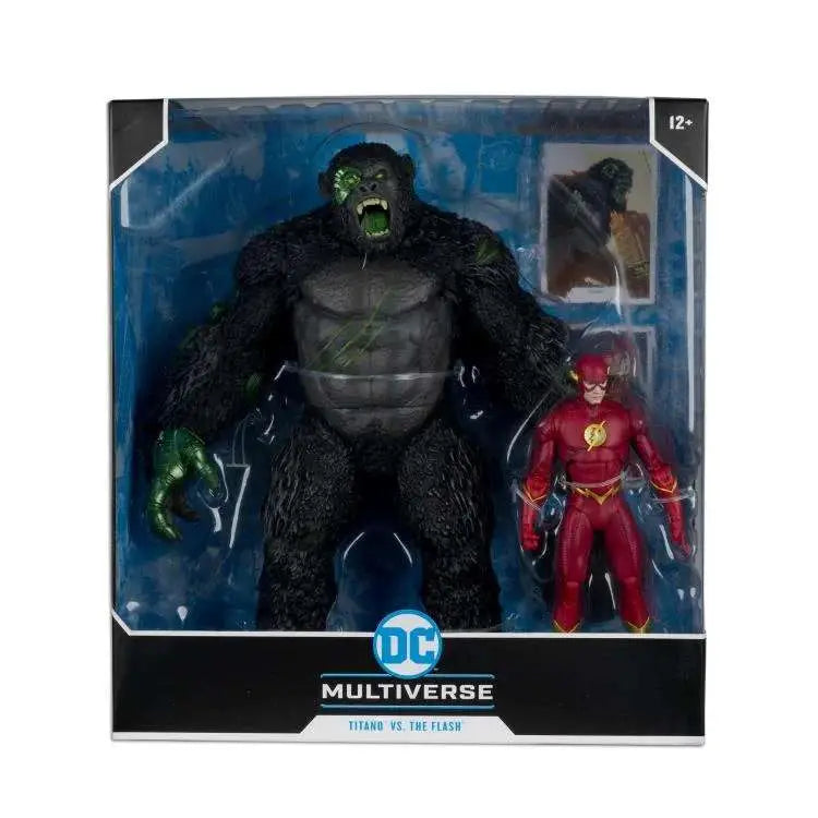 DC Multiverse Pack de 2 Figuras Flash vs. Titano 18 cm