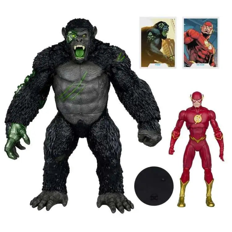 DC Multiverse Pack de 2 Figuras Flash vs. Titano 18 cm