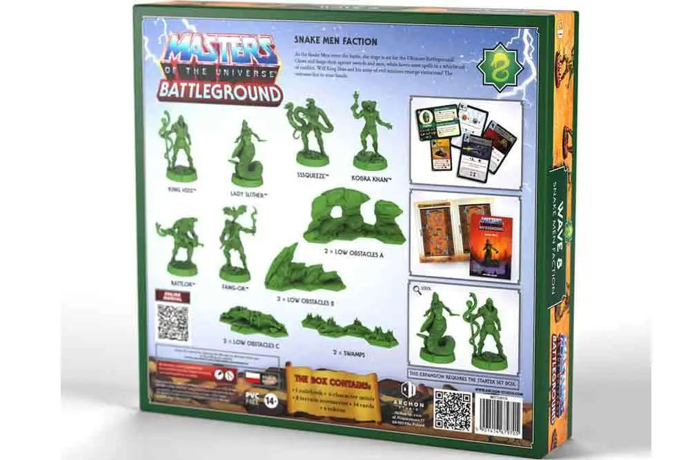 Masters of the Universe: Battleground Juego de Miniaturas Wave 8: Snake Men Faction *Edición Italiano*