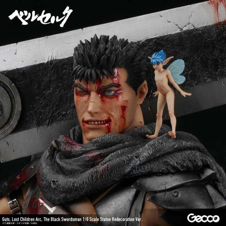 Berserk Estatua 1/6 Guts Lost Children Arc The Black Swordsman Redecoration Ver. 38 cm