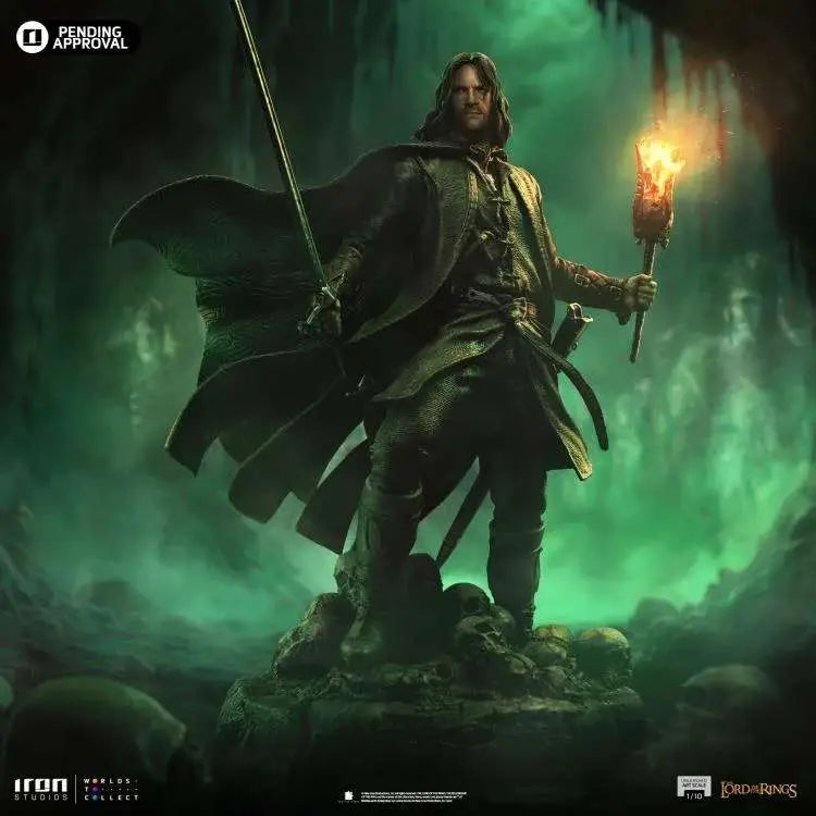 LORD OF THE Anillo ARAGORN UNLEASHED 1/10 Estatua