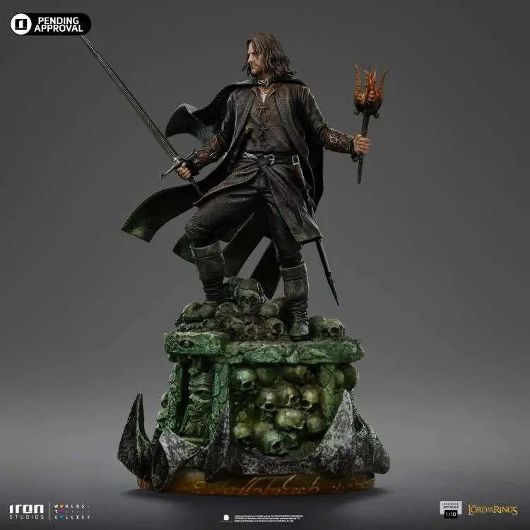 LORD OF THE Anillo ARAGORN UNLEASHED 1/10 Estatua